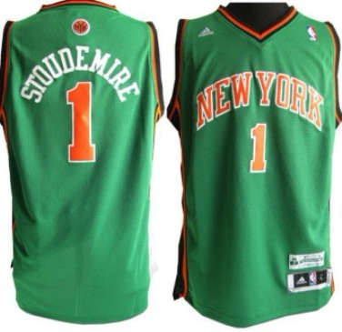 New York Knicks #1 Amare Stoudemire Revolution 30 Swingman Green Jersey - Zenithce