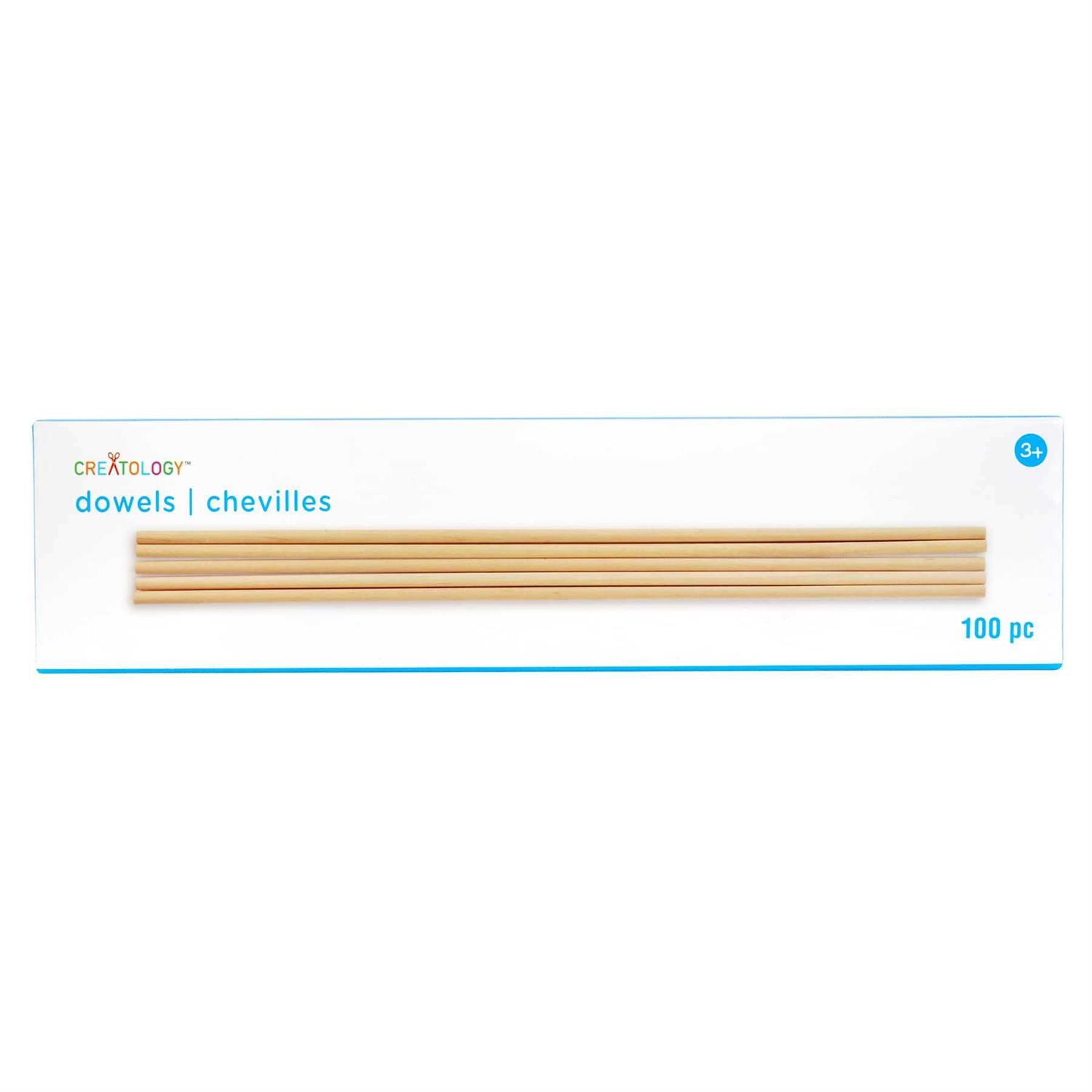 Wooden Dowel Dods Wood Dowels 12 Round Wooden Sticks For Crafts, Macrame Dowel, Unfinished Hardwood Sticks For Arts And Diyers - Zenithce
