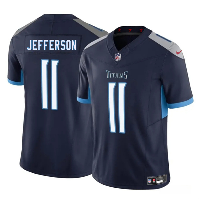 Tennessee Titans #11 Van Jefferson Navy 2025 F.U.S.E. Vapor Limited Stitched Jersey - Zenithce