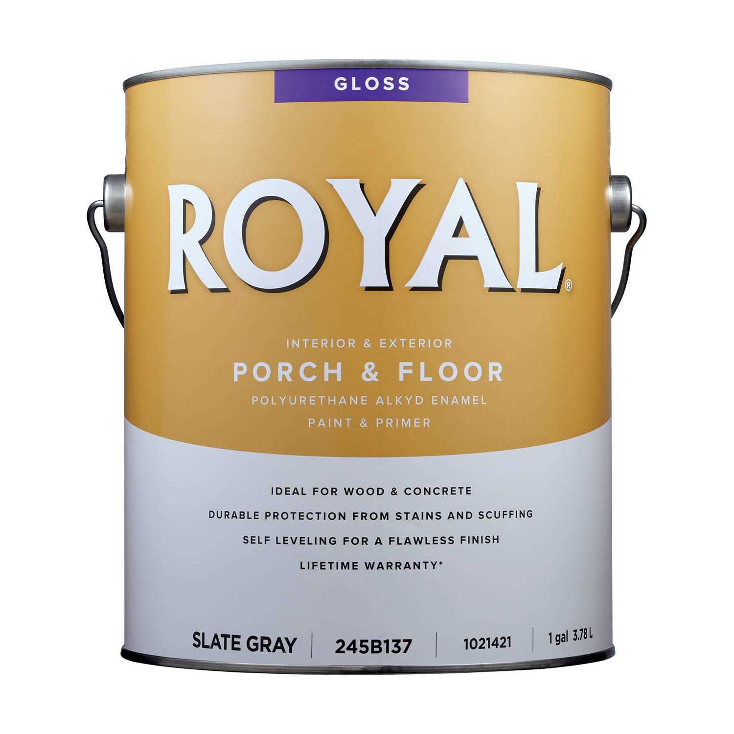 Royal Gloss Gray Porch & Floor Alkyd Enamel 1 Gal - Zenithce