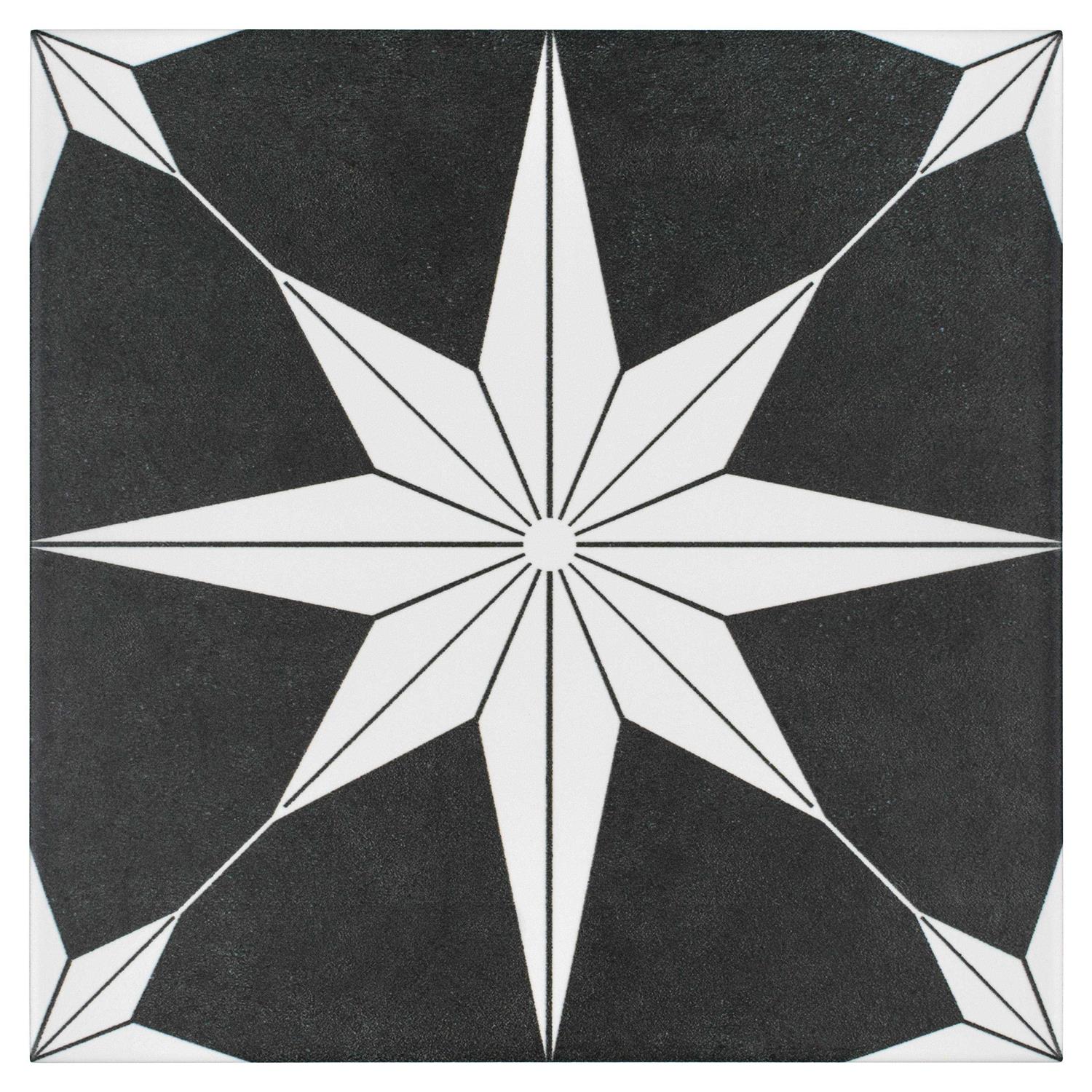 Merola Tile Stella 9-3/4 in. x 9-3/4 in. Porcelain Floor and Wall Tile - Zenithce