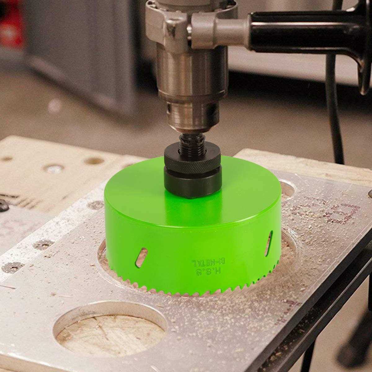 HLOFIZI 8-1/4 Inch Hole Saw Bit 8.25 HSS Bi-Metal Cutter for Wood Metal Drywall Sheetrock Plastic with 1.5 Inch Deep - Zenithce