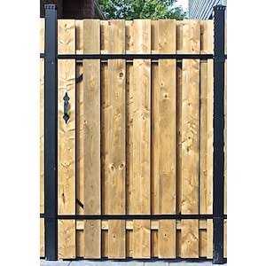 Slipfence 7-ft H x 1-1/2-in W Black Aluminum Decorative Fence Rail SF2-HCR84 - Zenithce