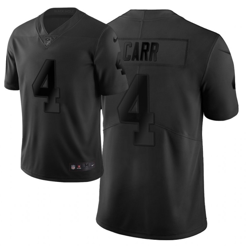 Raiders #4 Derek Carr Black Vapor City Edition Limited Stitched Jersey - Zenithce