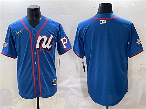 National League Pittsburgh Pirates Blank Blue 2025 All-Star Edition Limited Stitched Jersey - Zenithce