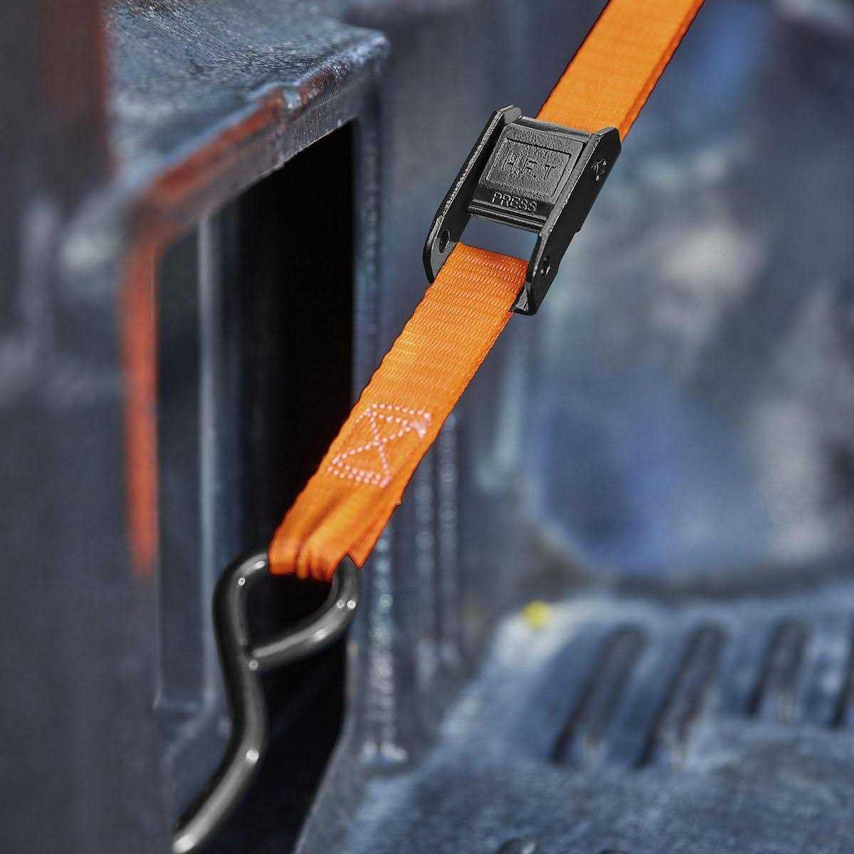 Haul-Master 400 lb Capacity 1 in x 15 ft Ratcheting Tie Down Straps - Zenithce