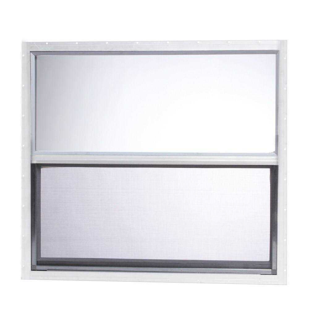 TAFCO Windows 30 in. x 27 in. Mobile Home Single Hung Aluminum Window - Zenithce