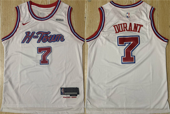Houston Rockets #7 Kevin Durant White 2024-25 Stitched Jersey - Zenithce