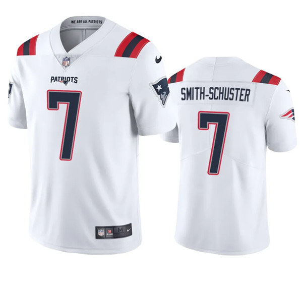 New England Patriots #7 JuJu Smith-Schuster White Vapor Untouchable Stitched Jersey - Zenithce