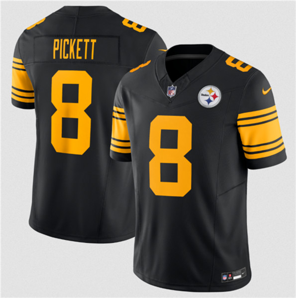 Pittsburgh Steelers #8 Kenny Pickett Black 2023 F.U.S.E. Color Rush Limited Stitched Jersey - Zenithce