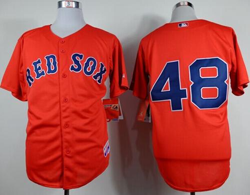 Red Sox #48 Pablo Sandoval Red Cool Base Stitched Jersey - Zenithce