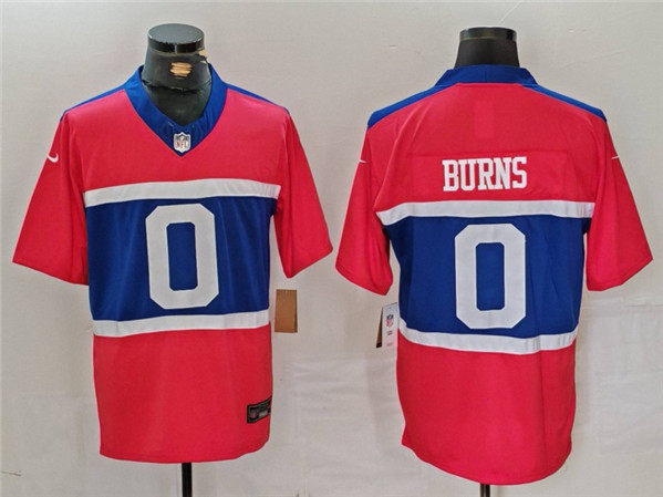 New York Giants #0 Brian Burns Century Red Alternate Vapor F.U.S.E. Limited Stitched Jersey - Zenithce