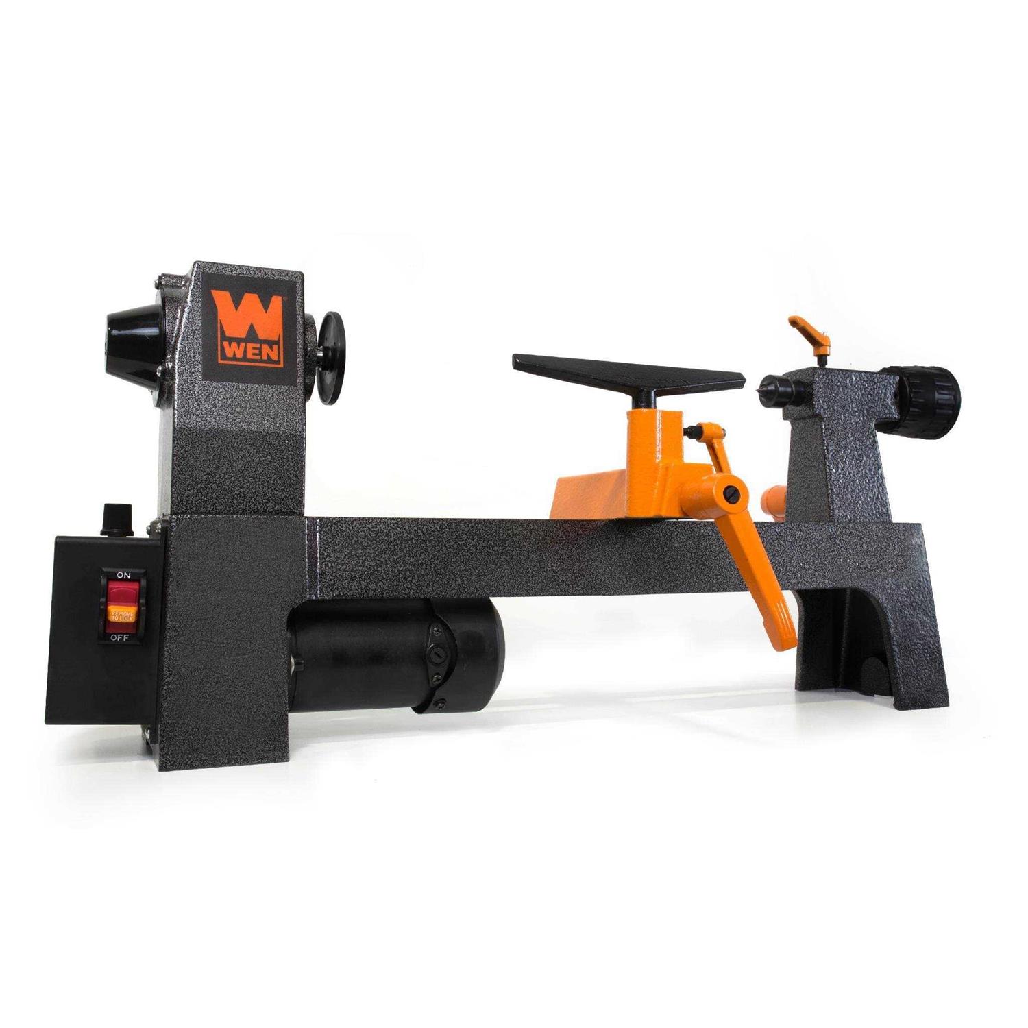 WEN 3.2 Amp 8 in. x Variable Speed Mini Benchtop Wood Lathe - Zenithce