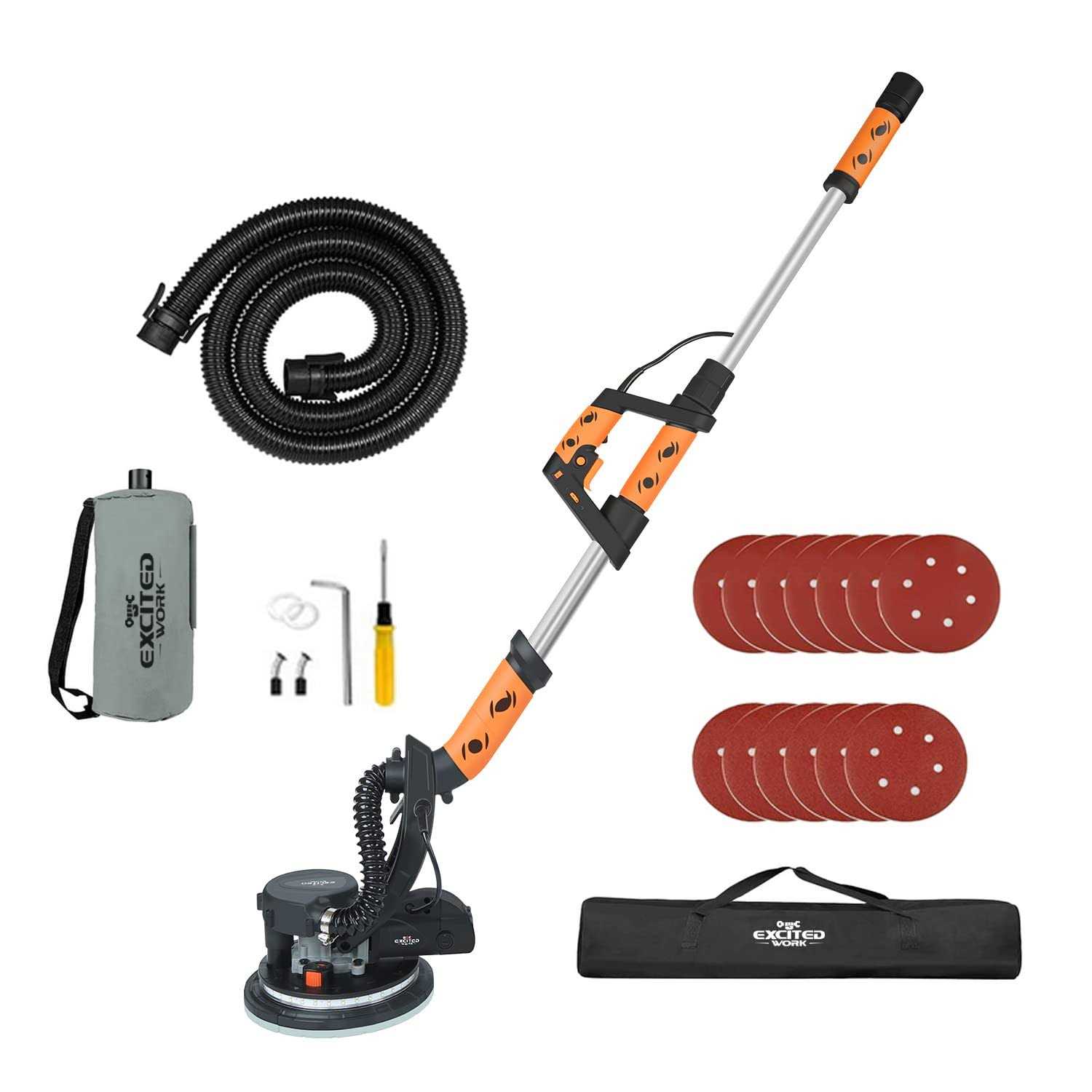 Drywall Sander Electric Drywall Sander with Vacuum Automatic Dust Removal - Zenithce