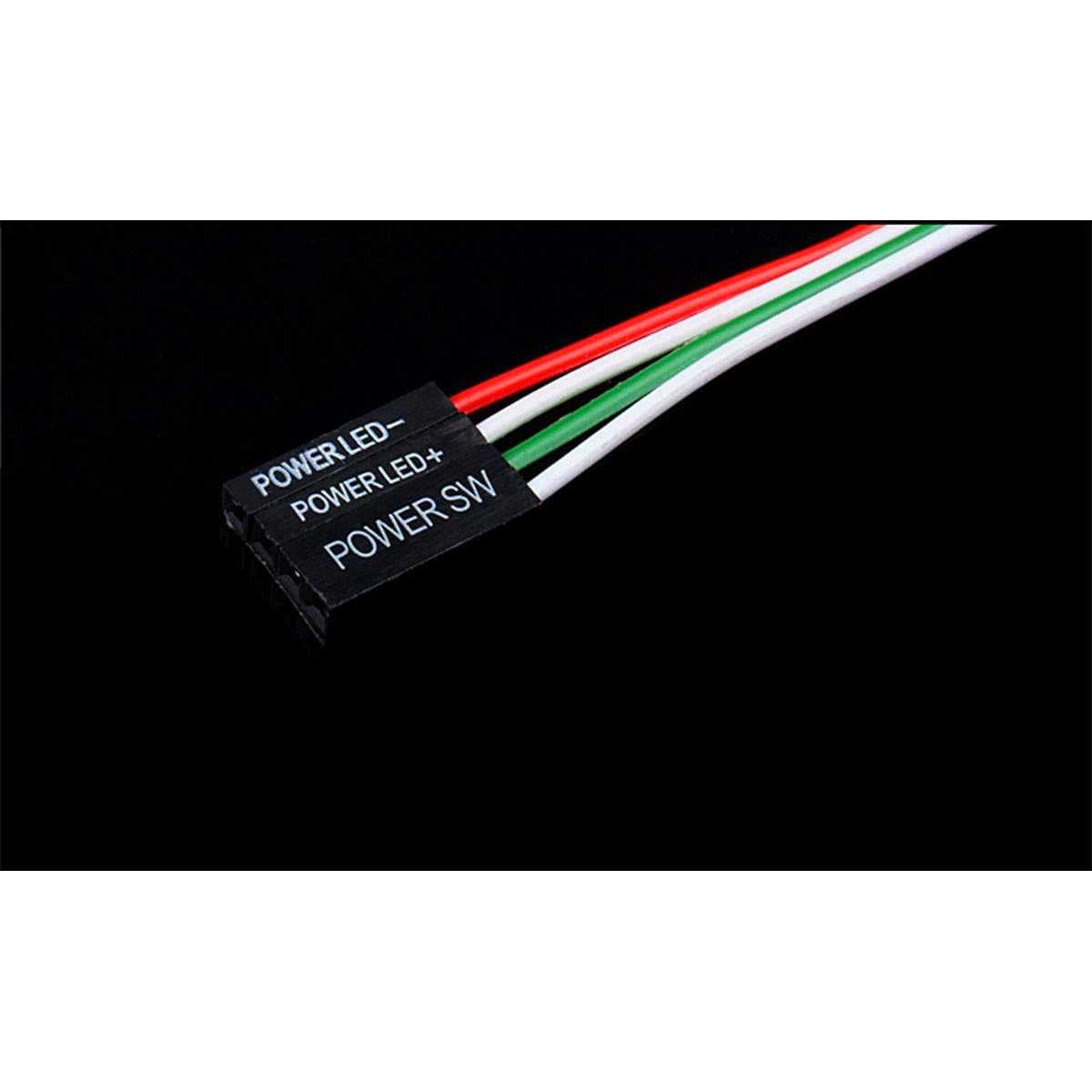 NOYITO Chassis Switch Metal Button Switch with 22inchs Extension Cable Red Yellow Blue Green Switch Symbol Suitable for Computer DIY Switch - Zenithce