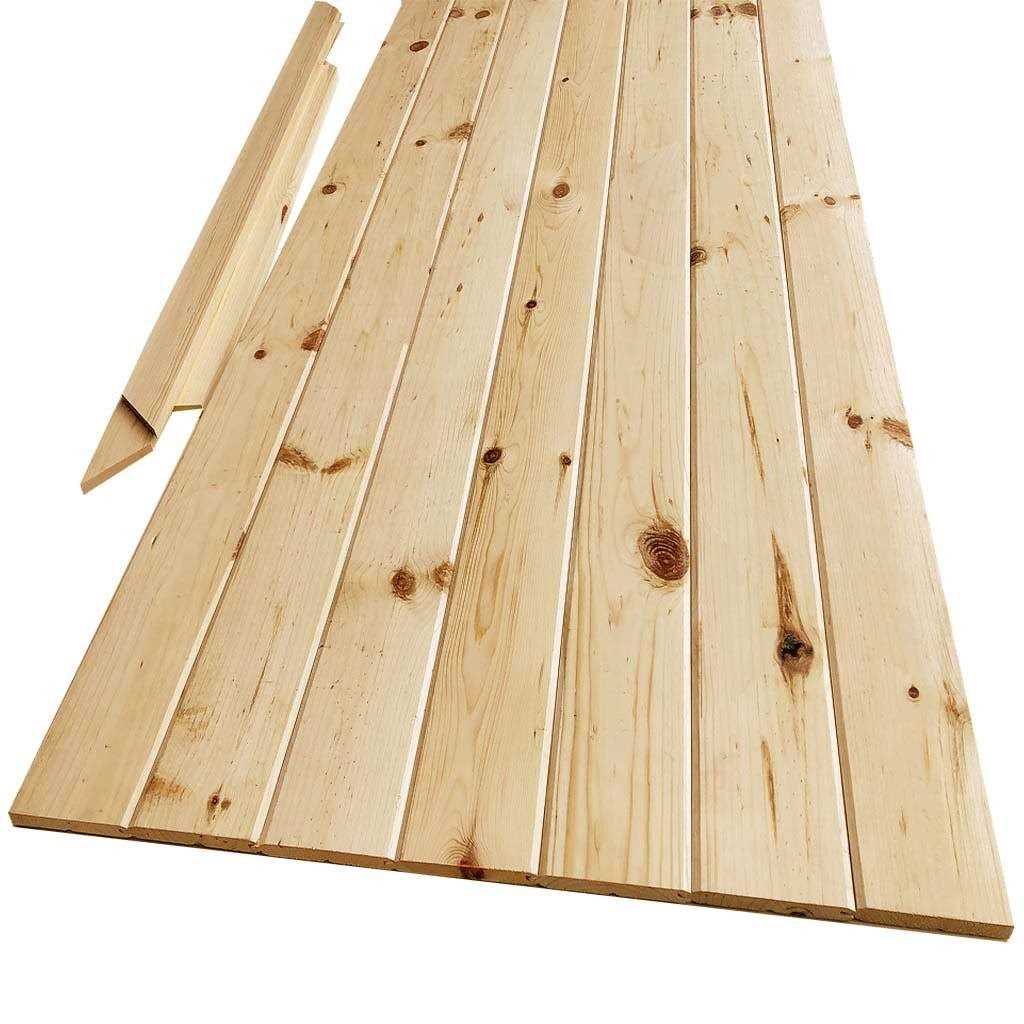 Kimberly Bay 30 in. x 83.5 in. Unfinished K-Bar Solid Core Pine Interior Barn Door Slab Kit - Zenithce