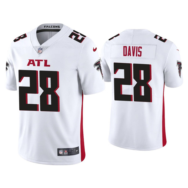 Atlanta Falcons #28 Mike Davis White Vapor Untouchable Limited Stitched Jersey - Zenithce