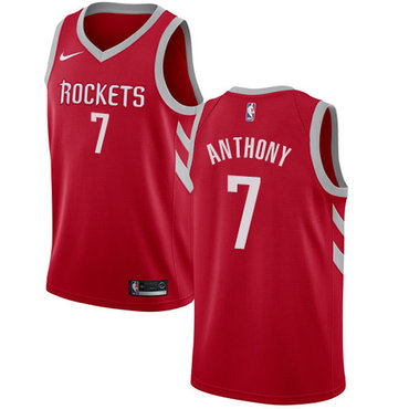 Houston Rockets #7 Carmelo Anthony Red Swingman Icon Edition Jersey - Zenithce