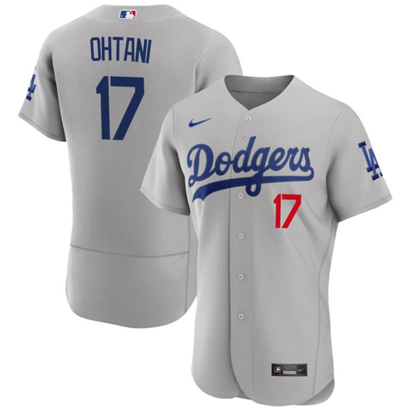 Los Angeles Dodgers #17 Shohei Ohtani Gray 2023 Flex Base Stitched Jersey - Zenithce
