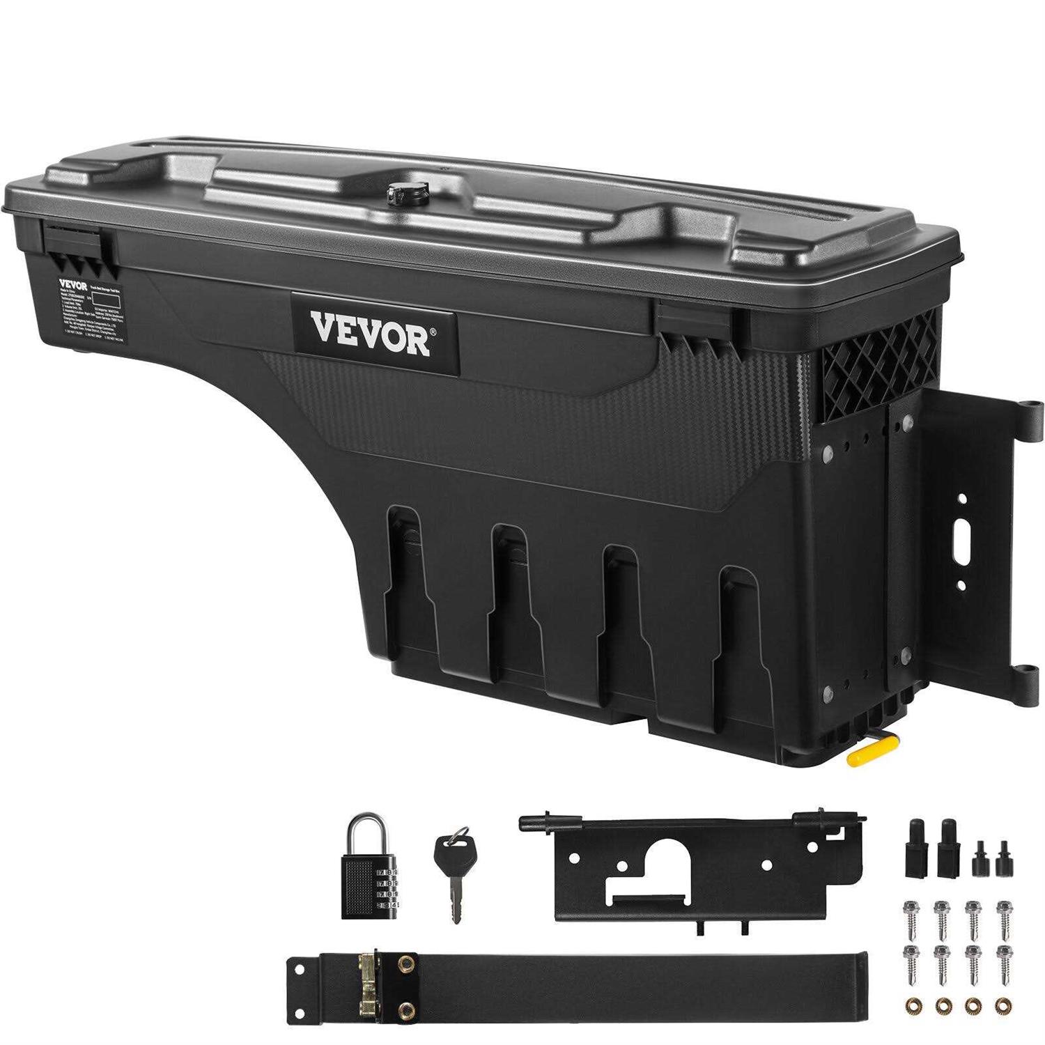 VEVOR Truck Bed Storage Box Lockable Lid - Zenithce