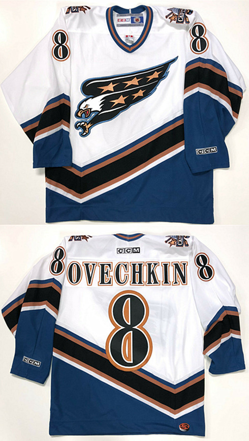 Washington Capitals #8 Alex Ovechkin White Stitched Jersey - Zenithce