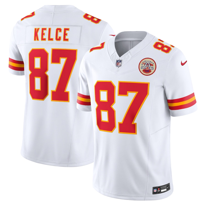 Kansas City Chiefs #87 Travis Kelce White 2023 F.U.S.E. Vapor Untouchable Limited Stitched Jersey - Zenithce