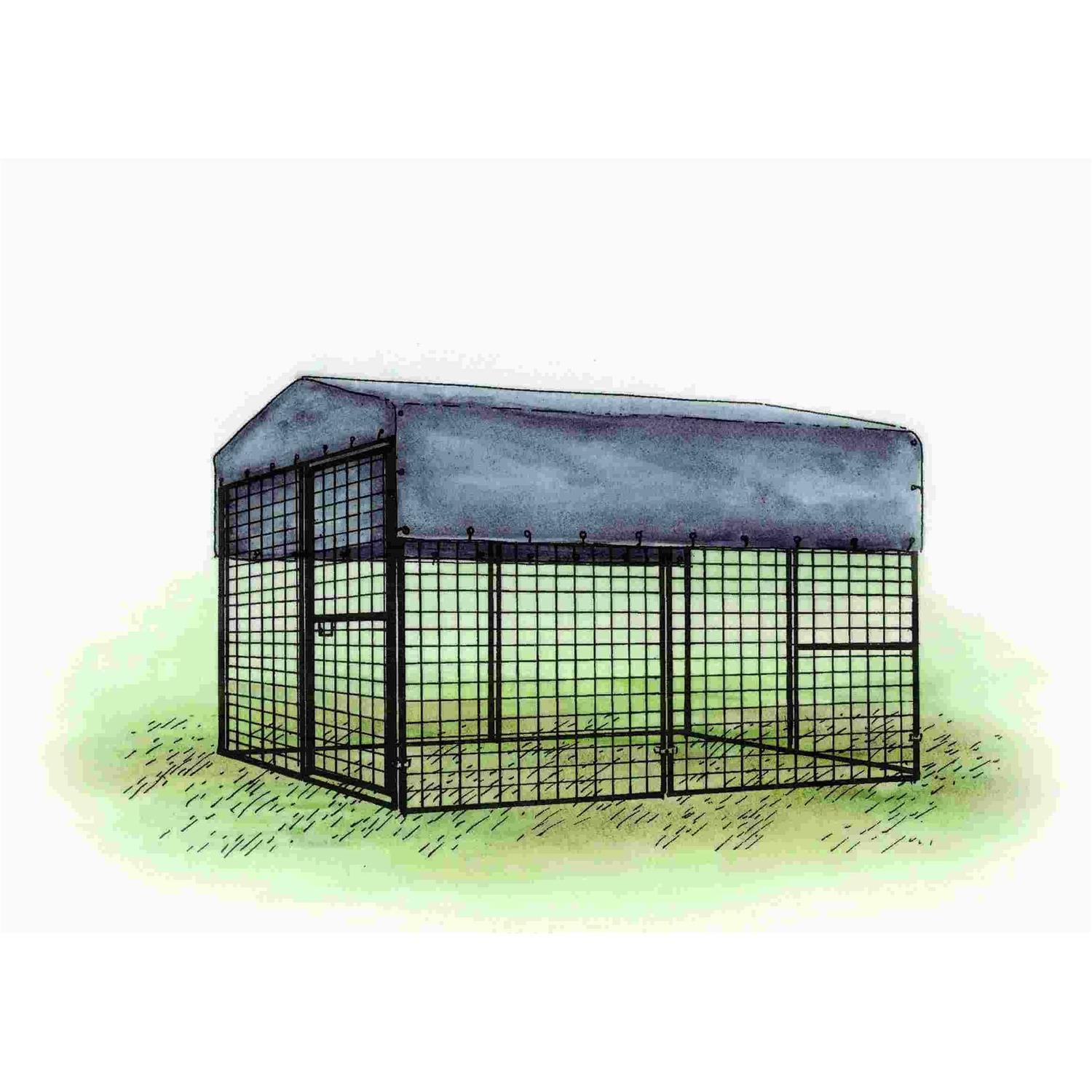 OverEZ Chicken Coops Tarp 8 ft. Chicken Run - Zenithce