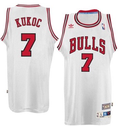 Chicago Bulls #7 Toni Kukoc White Swingman Throwback Jersey - Zenithce