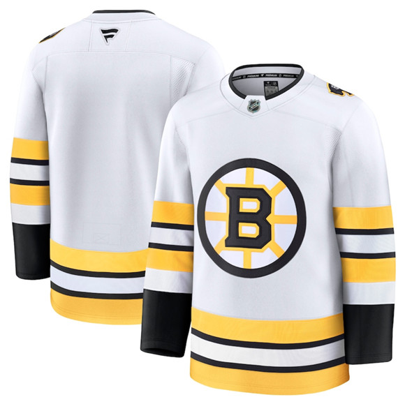 Boston Bruins Blank White 2025 Away Stitched Jersey - Zenithce