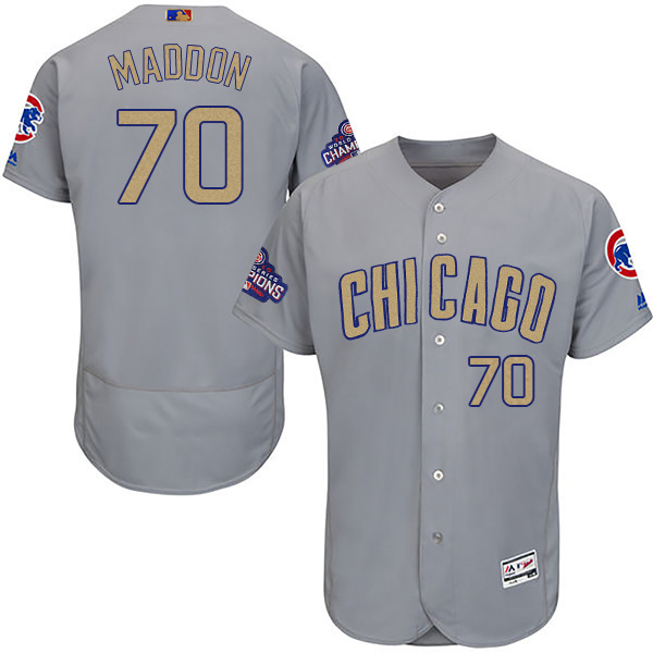 Chicago Cubs #70 Joe Maddon World Series Champions Gold Program Flexbase Stitched Jersey - Zenithce