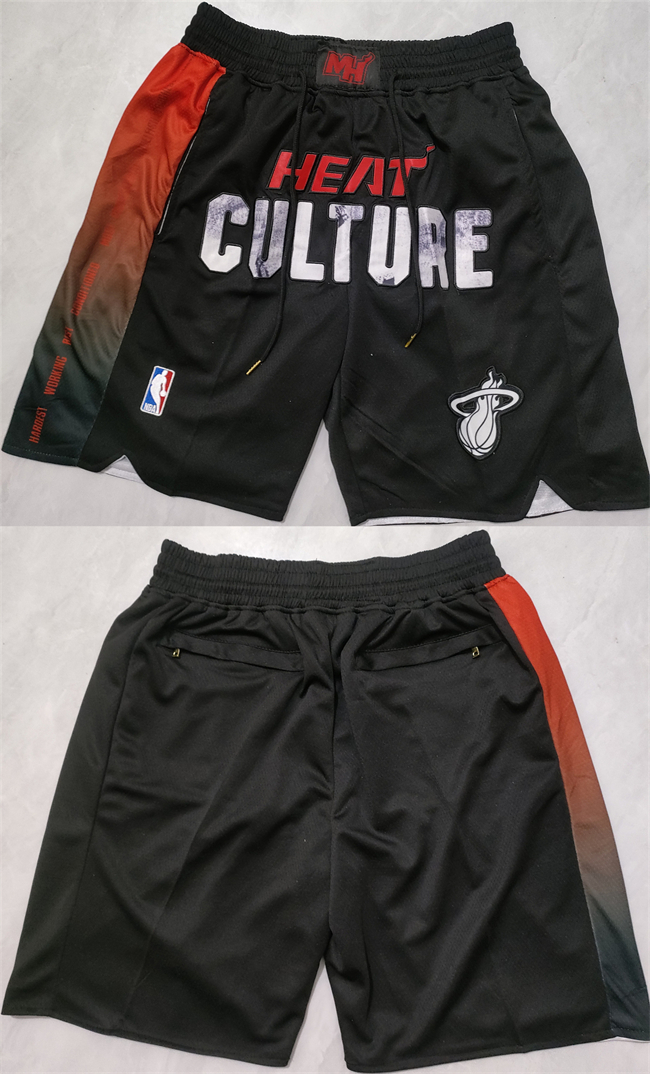 Miami Heat Black City Edition Shorts (Run Small) - Zenithce