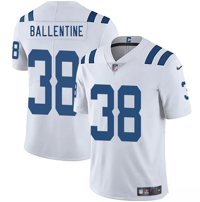 Indianapolis Colts #38 Corey Ballentine White 2025 Vapor Limited Stitched Jersey - Zenithce