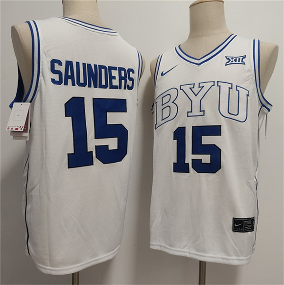 Duke Blue Devils #15 Richie Saunders White Stitched Jersey - Zenithce