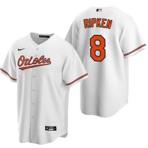 Baltimore Orioles #8 Cal Ripken Jr. White Cool Base Stitched Jersey - Zenithce