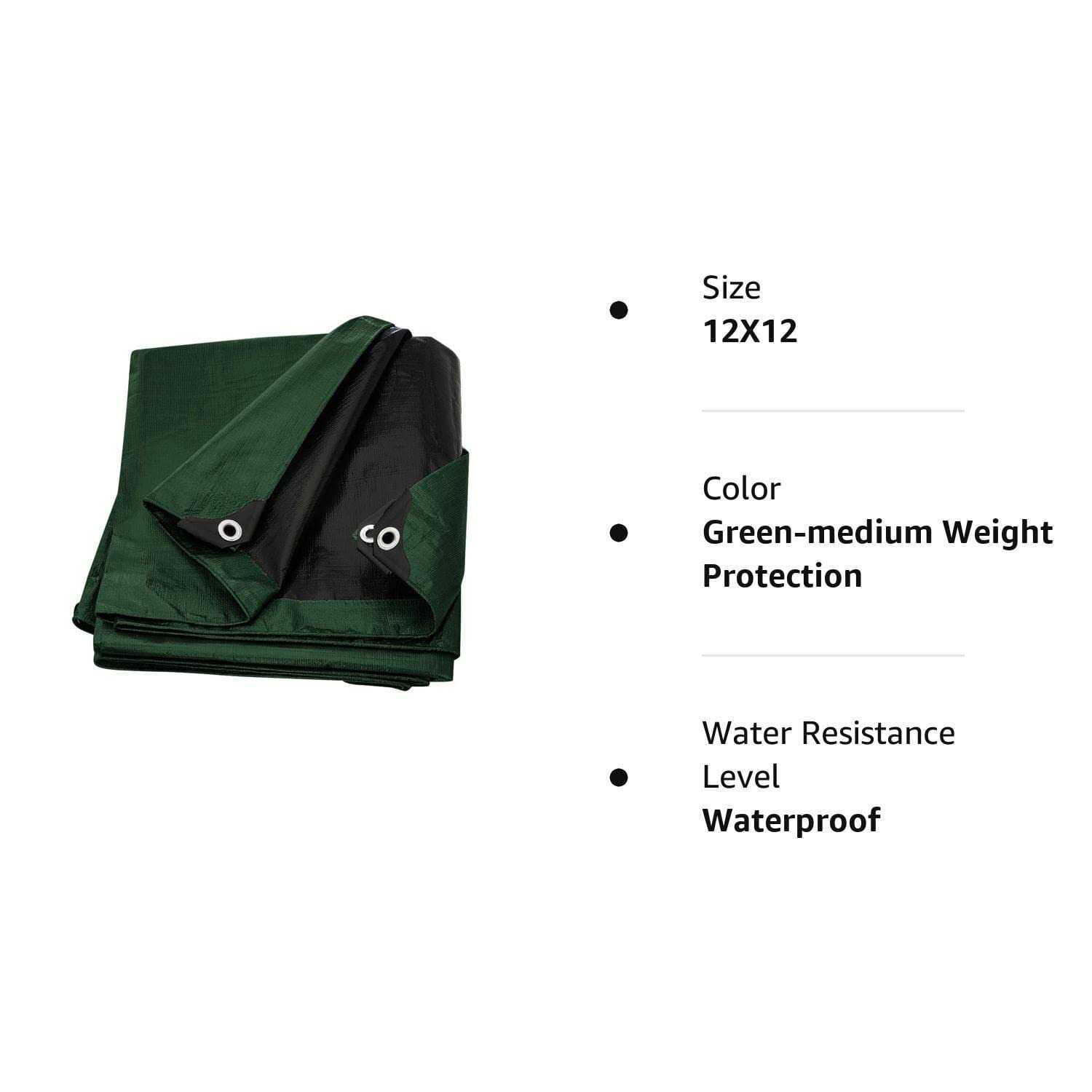 Trademark Supplies Tarp Cover Heavy Duty Thick Material Waterproof Great for Tarpaulin Canopy Tent Boat - Zenithce