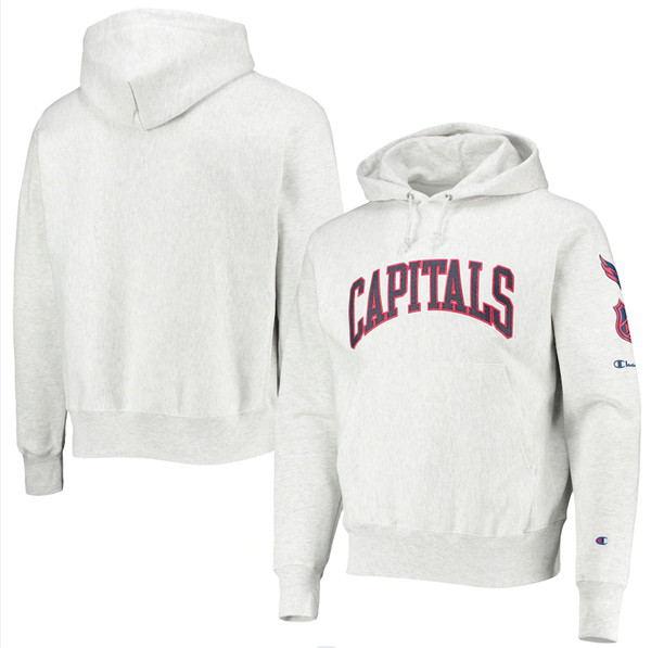 Washington Capitals Champion Gray OB Capsule II Pullover Hoodie - Zenithce