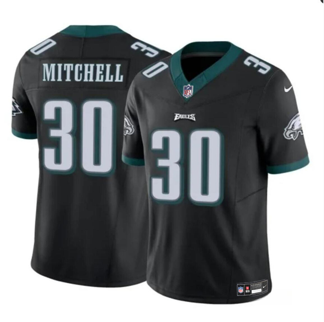 Philadelphia Eagles #30 Quinyon Mitchell Black 2024 Draft F.U.S.E Vapor Untouchable Limited Stitched Jersey - Zenithce