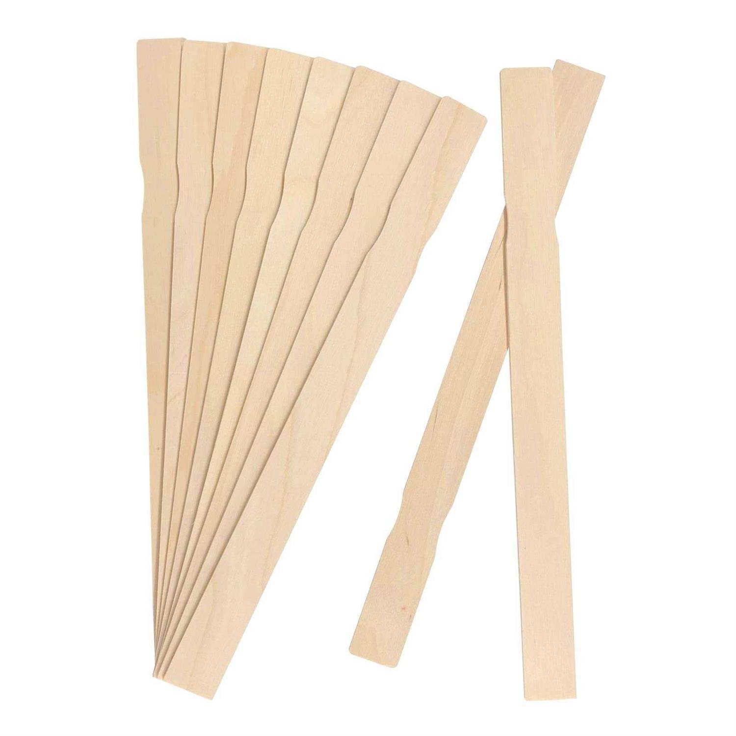 Paint Stir Sticks, 12 Inch Wooden Paint Sticks for Mixing, Paint Stirrers, Garden and Library Markers - Zenithce