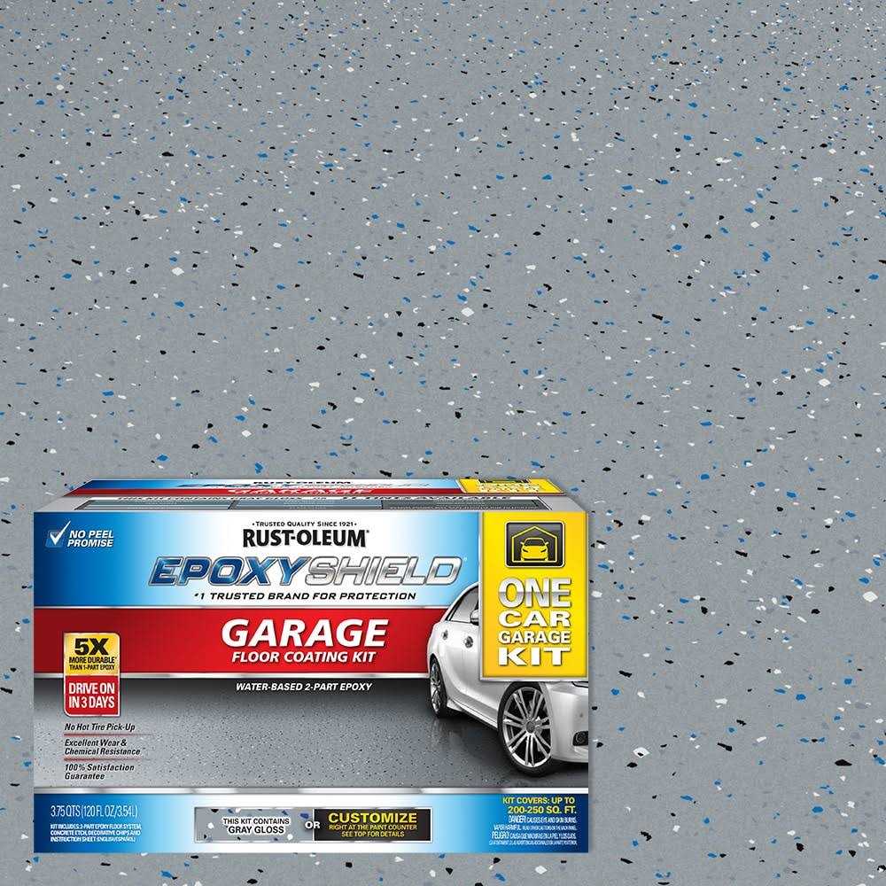 Rust-Oleum Epoxyshield 2-Part Gloss Garage Floor Epoxy Kit - Zenithce