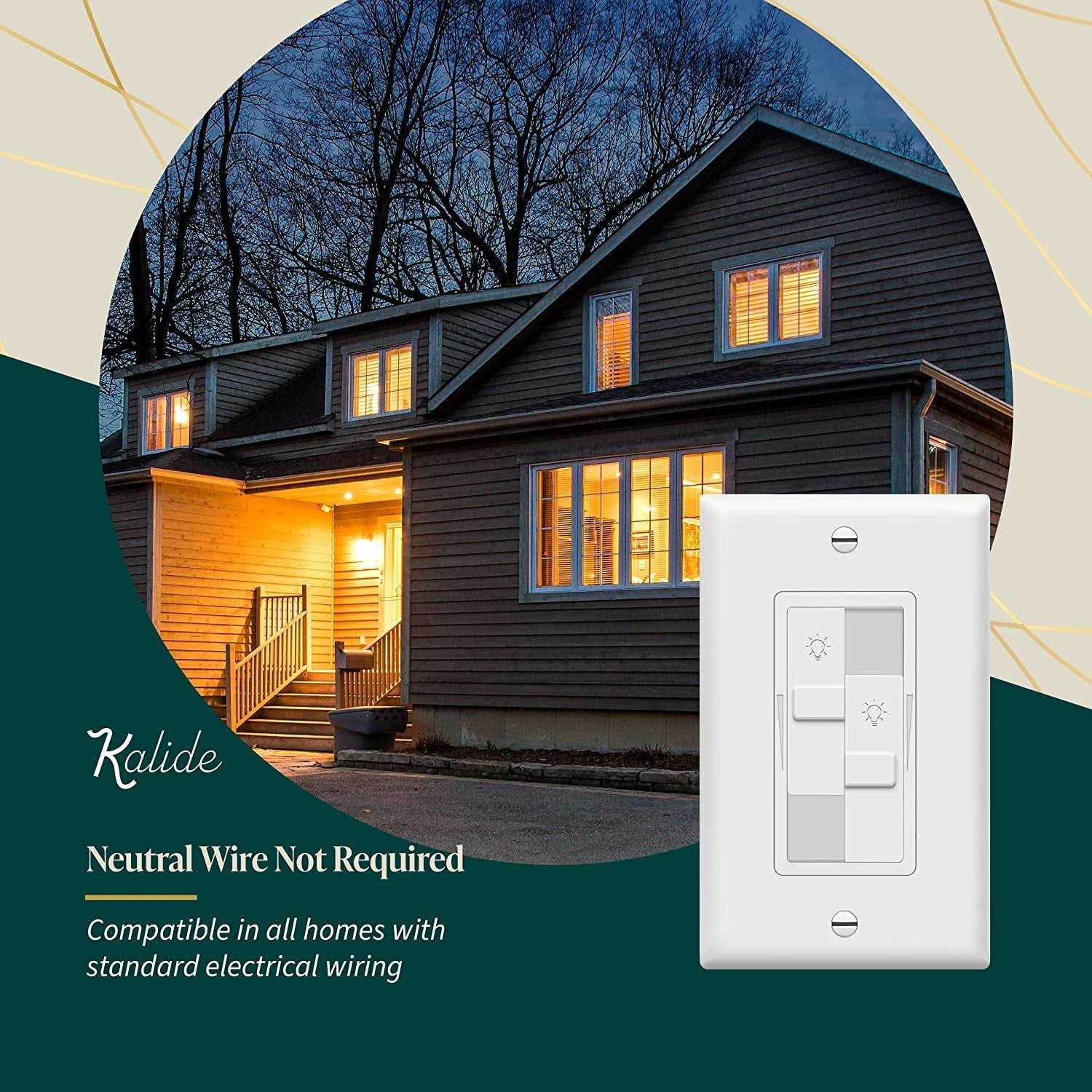 TOPGREENER in-Wall PIR Motion Sensor Light Switch Occupancy Sensor Switch - Zenithce