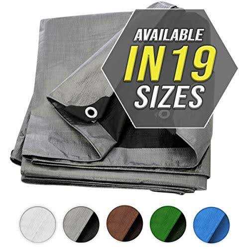 Trademark Supplies Tarp Cover Heavy Duty Thick Material Waterproof Great for Tarpaulin Canopy Tent Boat - Zenithce