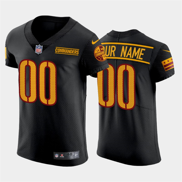 Washington Commanders Active Player Custom Black Elite Stitched Jersey - Zenithce