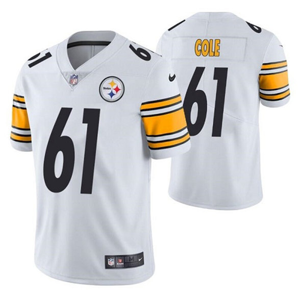 Pittsburgh Steelers #61 Mason Cole White Vapor Untouchable Limited Stitched Jersey - Zenithce