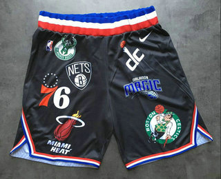 Supreme X X Logos Stitched Black Shorts - Zenithce