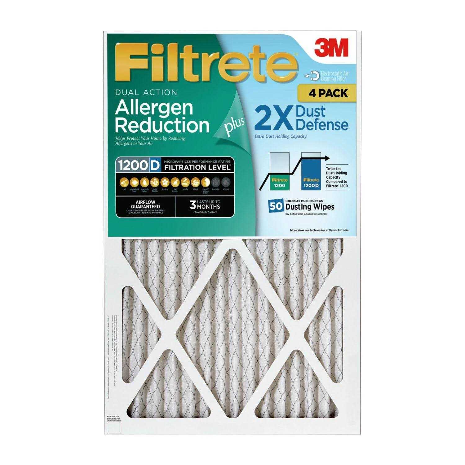 Filtrete Dual-Action Micro Allergen Plus 2x Dust Defense Filter - Zenithce