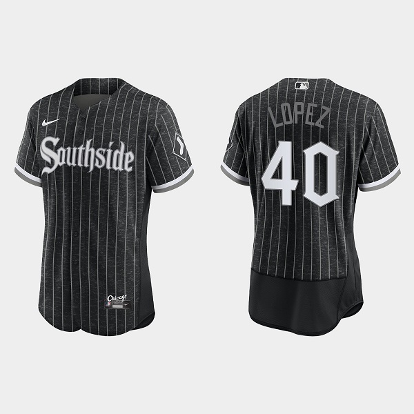 Chicago White Sox #40 Reynaldo Lopez 2021 City Connect Replica Flex Base Stitched Jersey - Zenithce