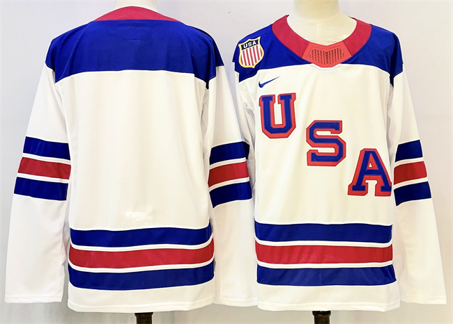 USA Blank White 2025-2026 Stitched Jersey - Zenithce