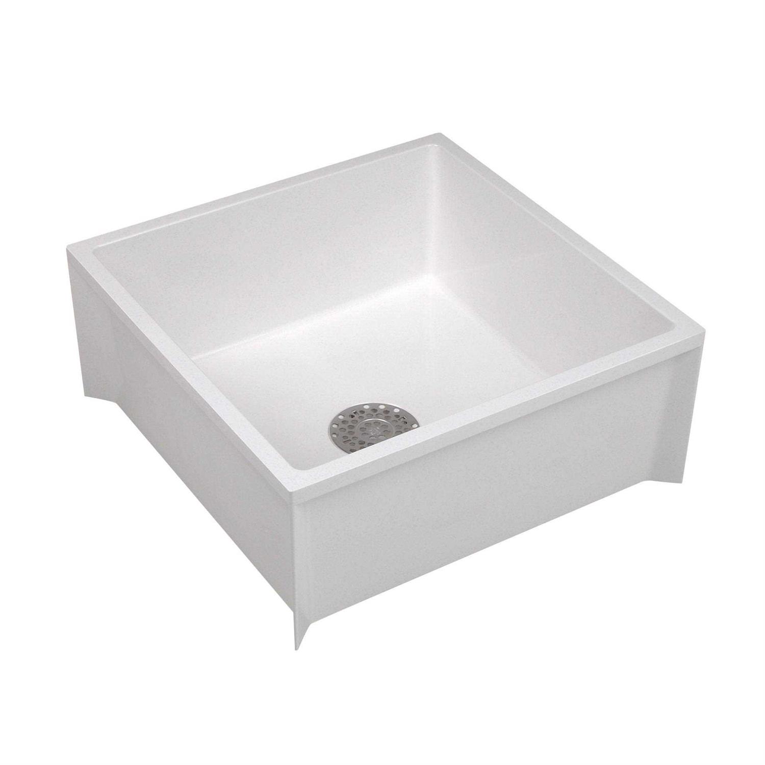 Mustee 63CM Mustee Mop Service Sink E. L. Mustee SMC Fiberglass - Zenithce