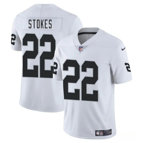 Las Vegas Raiders #22 Eric Stokes White 2025 Vapor Stitched Jersey - Zenithce