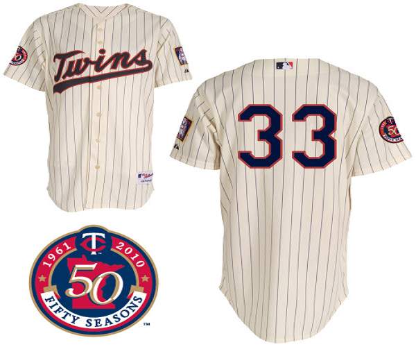 Twins #33 Justin Morneau Stitched Cream Jersey - Zenithce